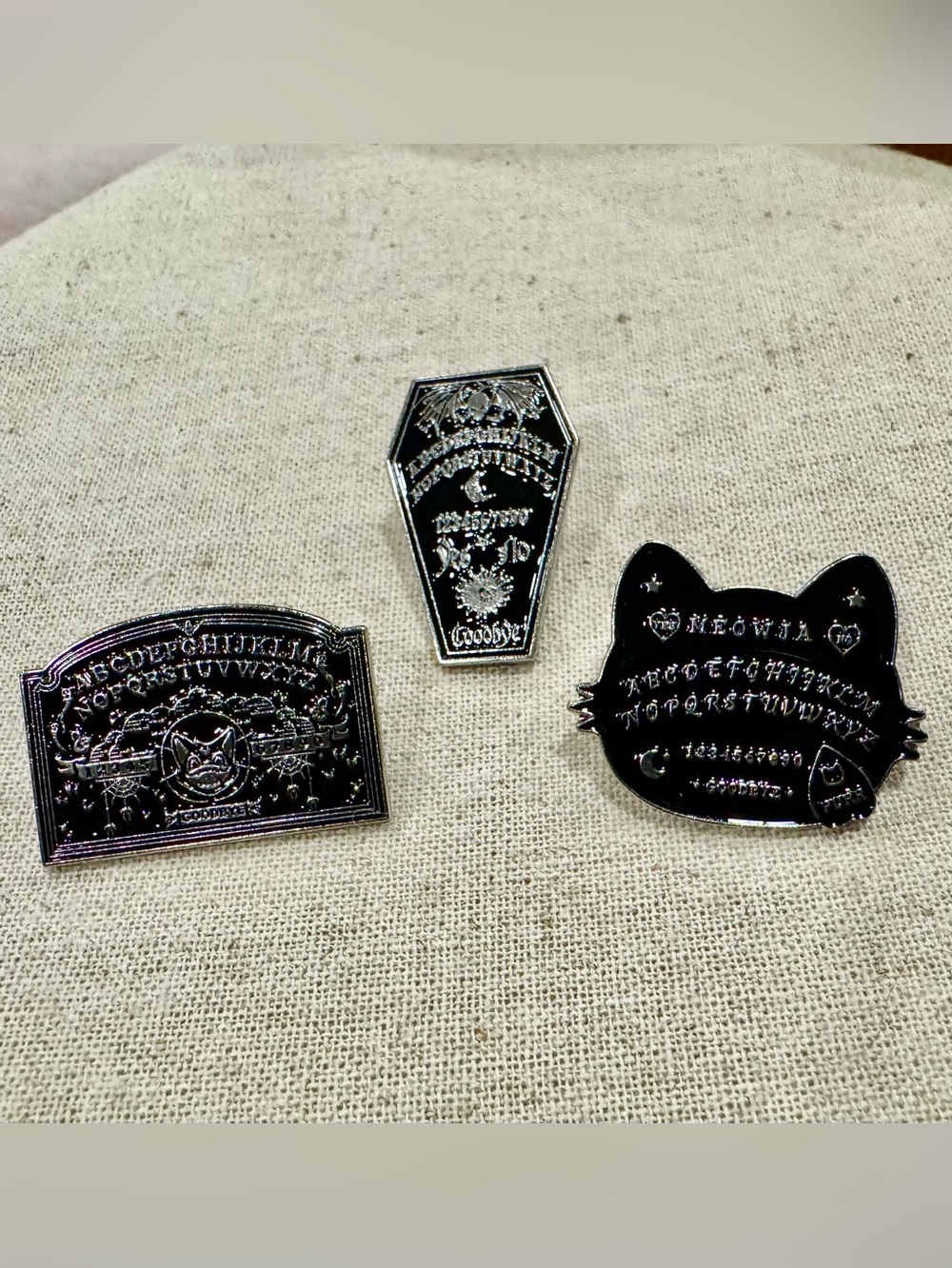 Ouija Board Enamel Pins
